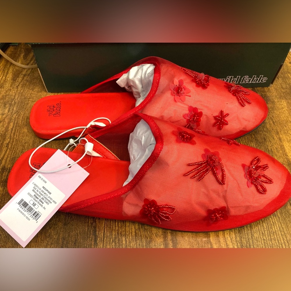 Women's Pixie Floral Mesh Slip-on Mule Flats Memory Foam Insole
Wild Fable 10